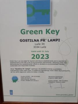 Green Key, gostilna Pr Lampi